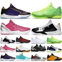 Men Basketball schoenen Kobes 6 Proto Think Pink Bruce Lee Alternate Challenge Red Mambacita Sweet 16 What If White Mens Trainers Sports Sneakers Maat 7-12