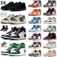 Air Retro Jordan 1 Jordan1s Black White 1 Travis Scott Basketball Shoes 1s Black Phantom Reverse Mocha Low Chicago Lost and Found Ts High【code ：L】Travis Scot. OG Mids Sneakers