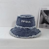 디자이너 버킷 모자 여성 럭셔리 편지 P rayed 카우보이 스트리트 모자 넓은 브림 모자 여름 휴가 모자