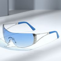 Rimless Dot- Drill Siamese Sunglasses Fashion Trend Sports Gl...