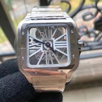2023 Mens relógios de luxo de luxo Sketton Watch Size 40mm Size todas as agulhas luminosas de aço inoxidável