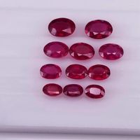Diamanti sciolti ngtc in pietra naturale ovale ovale 6x8 mm 1,9 carati gemma rubino rosso per la produzione di anelli
