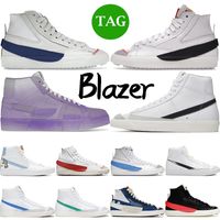 blazer midden 77 vintage casual schoenen witte zwarte mannen mode blazers jumbo lage dames sneakers heldere karmozijnrode indigo ontwerper outdoor sport trainers