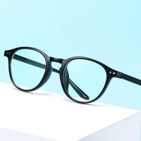 Sonnenbrille verblasst Stil TR90 Antiblau -Licht -Blockierbrille für Männer und Frauen Retro Flat Lens Round Frame Computer