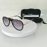 نساء فاخرات النظارات الشمسية أزياء مصمم إطار كبير نظارات شمس معدنية للرجال UV400