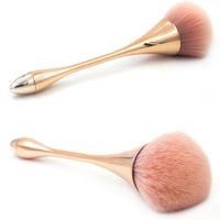 Makeupborstar Rose Gold Powder Blush Brush Professional Make Up Large Cosmetic Face Cont Brocha Colorete Tool