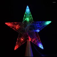Dekoracje świąteczne Duże drzewo Topper Star Light Lampa Multi Color Dekoracja 100-240 V MF