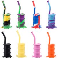 SI004 Hookah Silicon Water Bongs Dab Rigs Pipes 14mm With 10...
