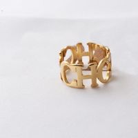 13style 18K Gold Plated Band Rings Not Fade Fashion Luxury B...
