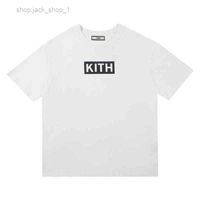 Kith Camiseta 2023 2022 Negro Blanco Kith Tee Men Mujeres Camita gráfica Camiseta Tops de algodón clásico T220722 1 9VI2