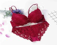 Lingerie rose sujetador transparente culotte et soutien-gorge sous-vêtements sets femmes japonais conjunto1501381