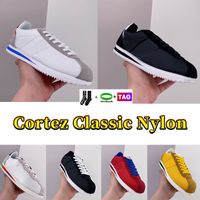 Diseñador Cortez Running Shoes Cortezs Classic Nylon Men Sneakers Forrest Gump Ogon Be True Leather Blanco Blanco Rojo Rosa Rosa Rosa al aire libre