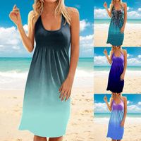 Casual Dresses Sundress For Women Summer Dress Round Neck Sl...