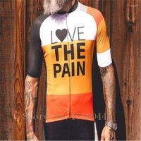 Rennjacken Love the Pain the Pain Herren Sweatshirt Pro Team Kurzarm Cycling Jersey Road Sports Top Shirt Hombre