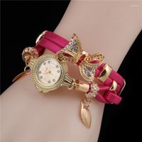 Polshorloges vlinder retro rhinestone armband Watches Women Lovely Wedding Quartz Polswatch Ladies Luxury Watch MontrewristWatches