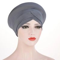 Scarves Solid Color Forehead Cross Hijab Bonnet Muslim Woman...