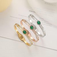 Braggleuyit in acciaio inossidabile per donna braccialetti di cuffia braccialetti verdi eye gioielli fine gioielli a tutta partita moda