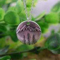 Chains SanLan Pine Tree Necklace Mountain Outdoors Lover For...
