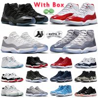 Air jordan 11 Jordan11 Cherry 11s Jumpman Retro 11 Top low basketball shoes Jordens 11 Midnight Navy Cement Grey Cool Grey Cap and Gown Concord Gamma Blue j11 【code ：L】sneakers