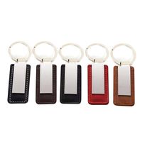 Leather Car Keychains Stainless Steel Car Keychain Luggage D...