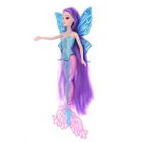 Poupées 30 cm pour fille moderne Dollle de sirène magique avec des ailes kid anniversaire cadeau enfants semblant jouer à des gâteaux de jouet toppers 230303