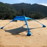 Namioty i schroniska Camping Beach Tent Sunshade Sun Shade z piaskową Membraną z baldachimem UPF50 na parasol