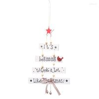 Fournitures d'accessoires suspendus à motifs d'ornement d'arbre de décorations de Noël pour le blanc à la maison