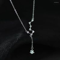 Collares colgantes S999 Collar de plata esterlina Diamante brillante para mujeres Fail joyería Fina fiesta de bodas Regalo