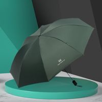 Şemsiye cesur güneş kremi yağmur şemsiye otomatik katlama rüzgar dayanıklı üç 8 kemik düz renkli açık sevimli anti-uv parasol