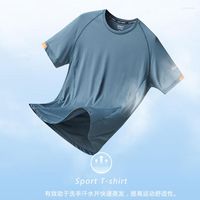 Camisetas para hombres mangas cortas verano casual camiseta de deporte seco rápido