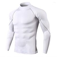 Magliette da uomo magliette da uomo con allenamento comodo allenamento veloce camicia a secco a secco lungo collare