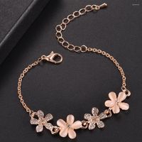 Bracelets de charme Série européia e americana com joias de olho de pulseira de flores pequenas para mulheres fofas gilfts por atacado