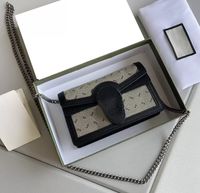حقيبة الكتف الفاخرة الكلاسيكية الفاخرة 2023 محفظة عتيقة مصممة من الجلد البني البني باليد مع صندوق متعدد الألوان