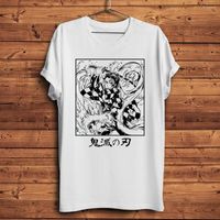 Herren -T -Shirts Demonslayer Wasser Atem Tanjirou Lustiges Anime -Shirt Homme Kurzes lässiges T -Shirt Unisex Männer Streetwear Kimetu no yaiba manga tee