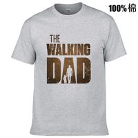 Camisetas para hombres The Walking Dad Funny Men Impreso 2023 Summer Hip Tshirt Harajuku Brand Harajuku Camiseta de manga corta