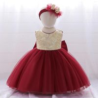 Robes de fille Première communion pour filles 2023 Sequins rouges robes de balle sans manches