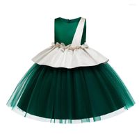 Sukienki dla dziewczynek malucha dziewczynki zielony kostium księżniczki dla dzieci urodziny przyjęcie weselne