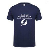 Men' s T Shirts Electrial Engineer Major Shirt Men Short...