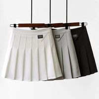 Faldas Sutimine Y2K mini falda niña tenis tenis de cintura alta kawaii shorts sólido uniforme escolar