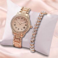 Нарученные часы роскошный звездный классический римский стиль бриллианты женщины смотрят золотые женские запястья, часы женского браслета, женская элигио feminino
