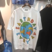 Camisetas para hombres de alta calidad Alfabeto Alphabet Globe Fashion Men High Street Mangas cortas Camisetas para mujeres Llegada 2023