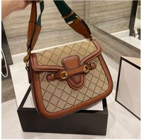 حقيبة الكتف الأزياء رجعية حقائب سرج سرج البسيط كلاسيكي تصميم يد حقيبة يد
