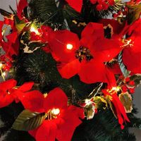 Dekoracje świąteczne dekoracja 2M Flower Vine Tree czerwony rattan biały akcesoria domowe kolor