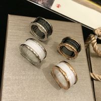 Buigari Cerâmica Placa larga CNC Designer Ring for Woman for Man Maior Counter Quality Style Classic Fashion Luxury Requinte Gift 052