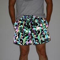 Shorts para hombres Monstrucción colorida Fitness reflectante Sports Jogging Cycling para hombres 230308