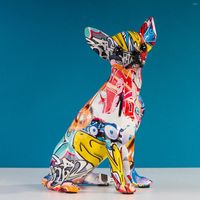 Decorazione della festa Statue di cane creativo Animal Collezionabile per la camera da letto dell'armadio Soggiorno Cafe Decor