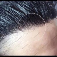 Erkek çocuk perukları doğal saç çizgisi toupe ince cilt peruk full pu insan saç peruk Hint insan saç sistemi erkekler kılcal protez saç parçası birim 230307
