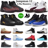 A Ma Maniere 12 Men Basketball Shoes Jumpman 12s Black Taxi ...