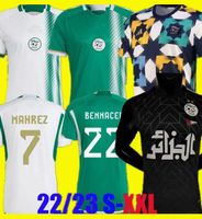2023 2024 Algerien Soccer Trikots Fans Spieler Version 22/23/24 Fußballhemd Delort Ounas Bentaleb Mahrez Belaili Slimani Bennacer Bensebaini Algerie Nationalmannschaft