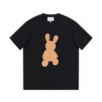 Chemises mignonnes pour hommes et femmes Design animal T-shirt t-shirt lapin en coton lâche pull pullot vêtements de confort plus taille